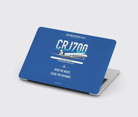 Thumbnail for Bombardier CRJ700 design on blue MacBook case