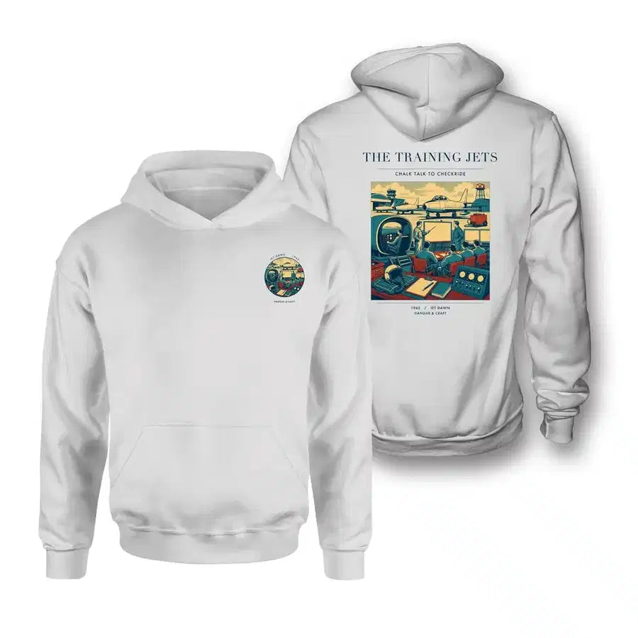 VINTAGE G4126 - The Training Jets - Double-Side Hoodie design on white double side