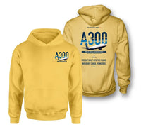 Thumbnail for Airbus A300F4-203 design on yellow hoodie