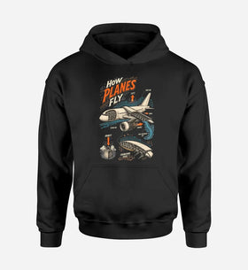 Single-Side Printing — How Planes Fly V2 Double-Side Hoodie