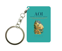 Thumbnail for Ancona Falconara Airport (AOI) design on turquoise key chain