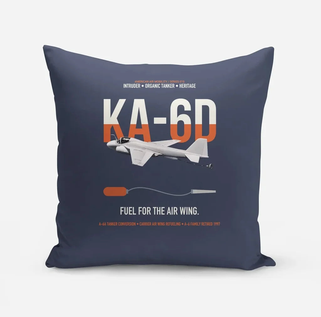 KA-6D Intruder design on navy blue pillow