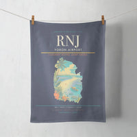 Thumbnail for Yoron Airport (RNJ) design on navy blue towel