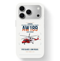 Thumbnail for Leonardo AW189 design on white magsafe iphone case, for iPhone 17 Pro