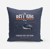 Thumbnail for Bell 505 design on navy blue pillow
