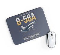 Thumbnail for B-58A Hustler design on navy blue rectangle mouse pad