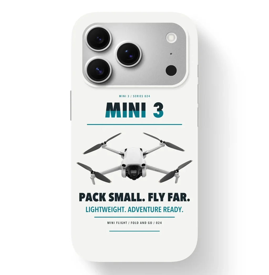 DJI Mini 3 Case design on white iphone case
