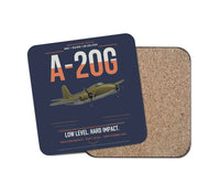 Thumbnail for A-20G Havoc design on navy blue 1 piece coaster