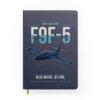Thumbnail for F9F-5 Panther design on navy blue notebook