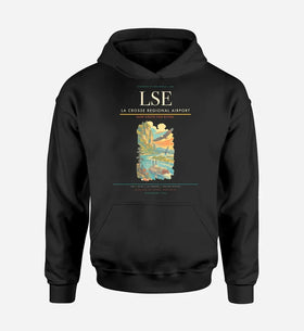 Single-Side Printing — La Crosse Regional Airport (LSE) Double-Side Hoodie