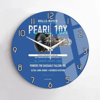 Thumbnail for PEARL 10X design on blue no frame wall clock