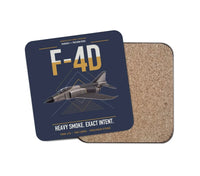 Thumbnail for F-4D Phantom II design on navy blue 1 piece coaster