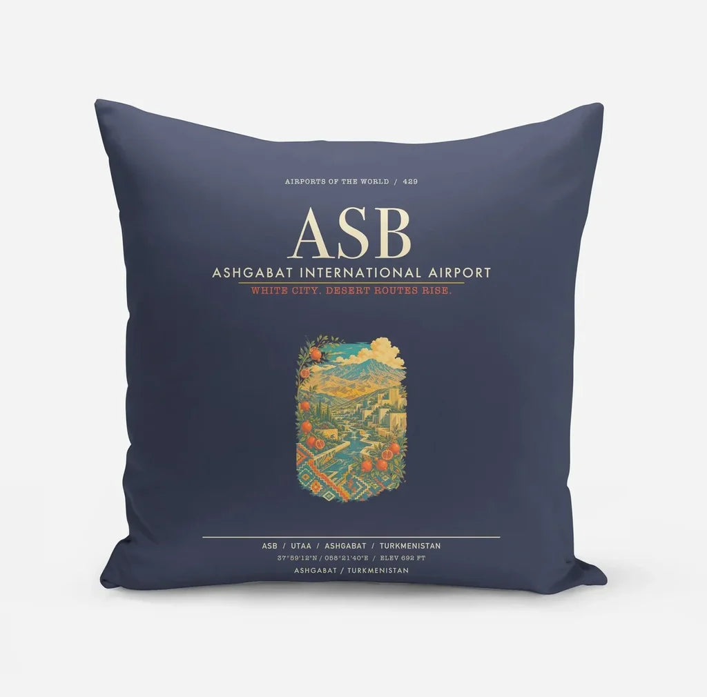 Ashgabat International Airport ASB - Navy Blue