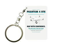 Thumbnail for DJI Phantom 4 RTK Key Chain design on white key chain
