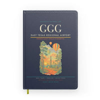 Thumbnail for East Texas Regional Airport (GGG) design on navy blue notebook