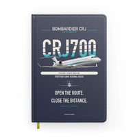 Thumbnail for Bombardier CRJ700 design on navy blue notebook