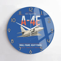 Thumbnail for A-4E Skyhawk design on blue no frame wall clock