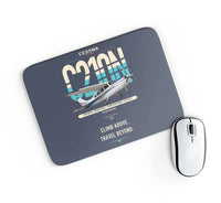 Thumbnail for Cessna T210N Centurion design on navy blue rectangle mouse pad