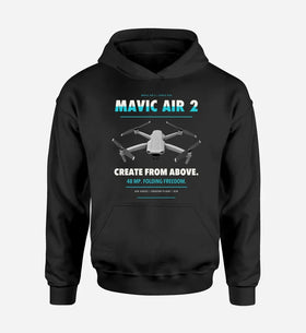 Single-Side Printing — DJI Mavic Air 2 Drone Double-Side Hoodie