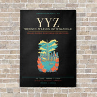Thumbnail for Toronto Pearson International Airport YYZ - Canvas Framed - Black