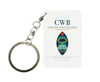 Thumbnail for Afonso Pena International Airport CWB Key Chain design on white key chain