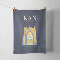 Thumbnail for Mallam Aminu Kano International Airport (KAN) design on navy blue towel