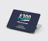 Thumbnail for Airbus A300-600R design on navy blue MacBook case