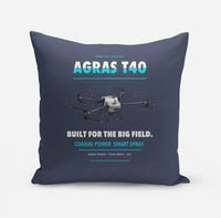 Thumbnail for DJI Agras T40 design on navy blue pillow