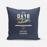 Thumbnail for Piper PA-18 Super Cub design on navy blue pillow