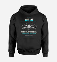 Thumbnail for DJI Air 2S design on black hoodie single side