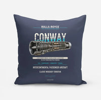 Thumbnail for CONWAY design on navy blue pillow