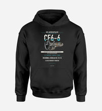 Thumbnail for CF6-6 design on black hoodie single side