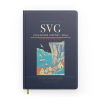 Thumbnail for Stavanger Airport, Sola (SVG) design on navy blue notebook