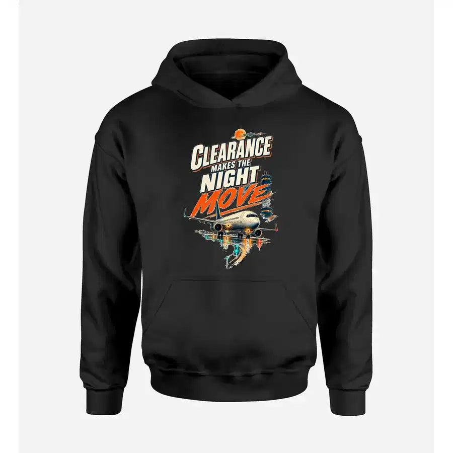 SIGNAL 661 - Clearance Makes The Night Move design on black hoodie single side