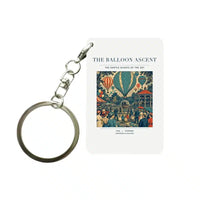 Thumbnail for VINTAGE G4011 - The Balloon Ascent - Designed Key Chain design on white