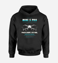 Thumbnail for DJI Mini 5 Pro design on black hoodie single side