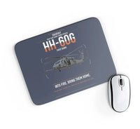 Thumbnail for Sikorsky HH-60G Pave Hawk design on navy blue rectangle mouse pad