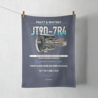 Thumbnail for JT9D-7R4 design on navy blue towel