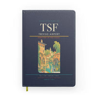 Thumbnail for Treviso Airport (TSF) design on navy blue notebook
