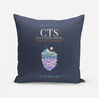 Thumbnail for New Chitose Airport Sapporo CTS - Snowfield Lavender Grid - Navy Blue