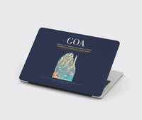 Thumbnail for Genoa Cristoforo Colombo Airport (GOA) design on navy blue MacBook case