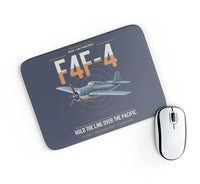 Thumbnail for F4F-4 Wildcat design on navy blue rectangle mouse pad