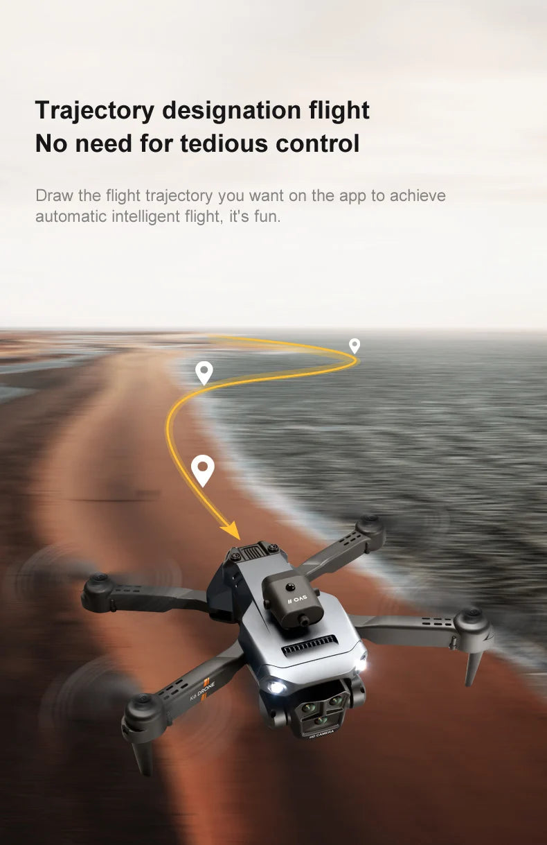K6 MAX Drone: 4K HD Triple-Camera Quadcopter with 4-Way Obstacle Avoidance, Optical Flow Positioning & Remote Control - view 17