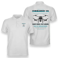Thumbnail for Draganfly Commander 3XL design on white polo