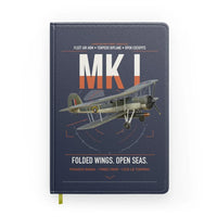 Thumbnail for Fairey Swordfish Mk I design on navy blue notebook