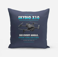 Thumbnail for Skydio X10 design on navy blue pillow