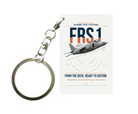 Thumbnail for British Aerospace Sea Harrier FRS.1 design on white designed key chain, double-side print