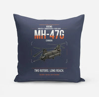 Thumbnail for Boeing MH-47G Chinook design on navy blue pillow