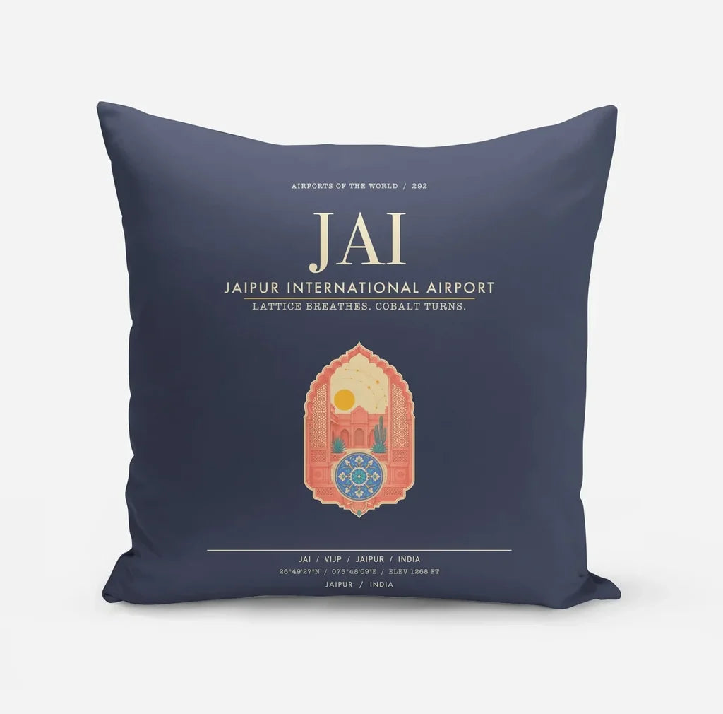 Jaipur International Airport JAI - Navy Blue