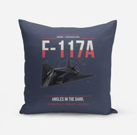Thumbnail for F-117A Nighthawk design on navy blue pillow